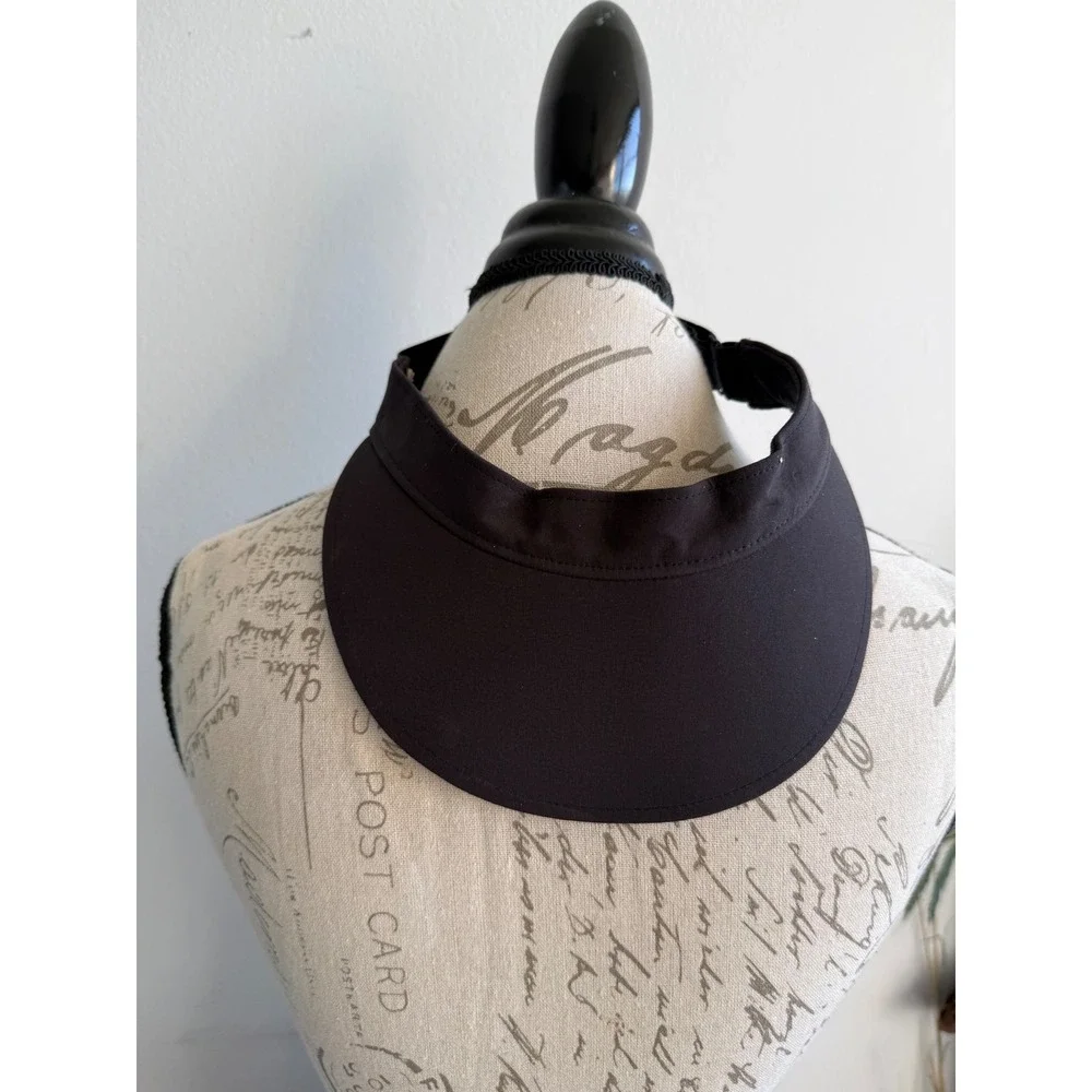 Lululemon Fast and‎ Free Women Black Running Athletic Visor Adjustable Hat